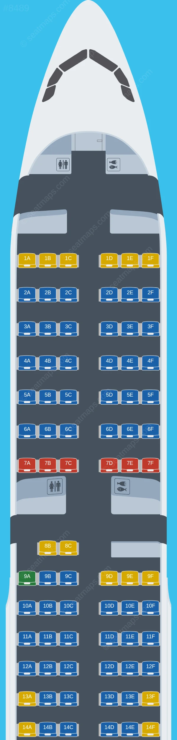 DAT LT Airbus A321-200 seatmap preview