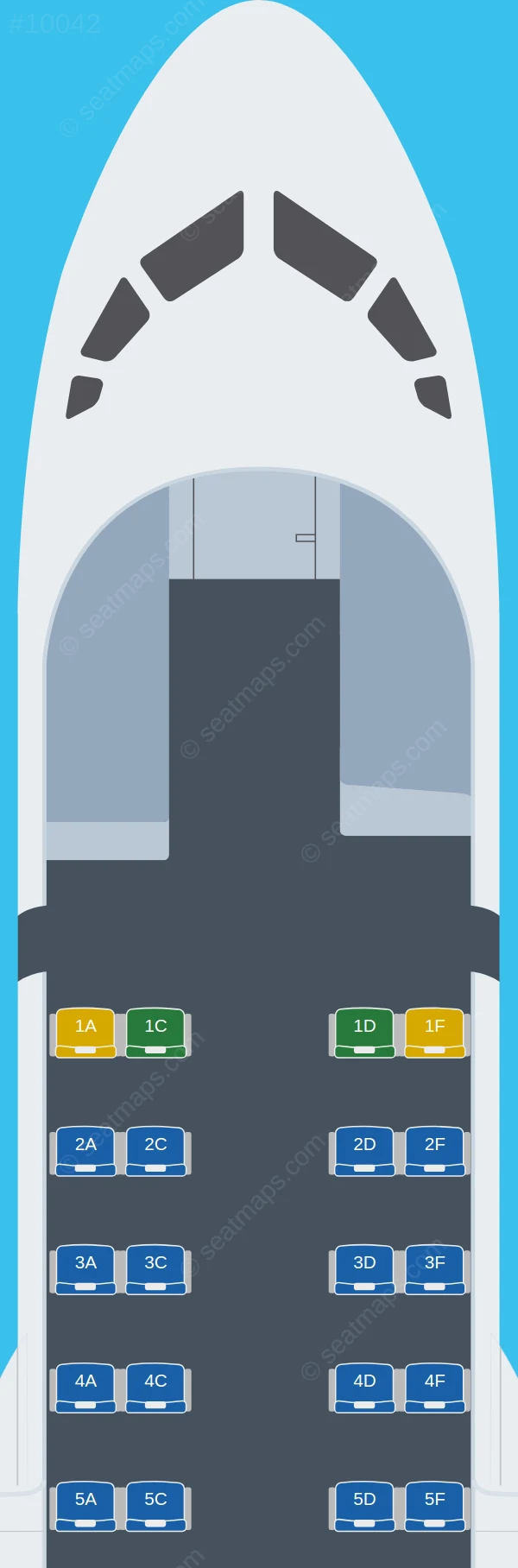 KrasAvia ATR 42-500 seatmap preview
