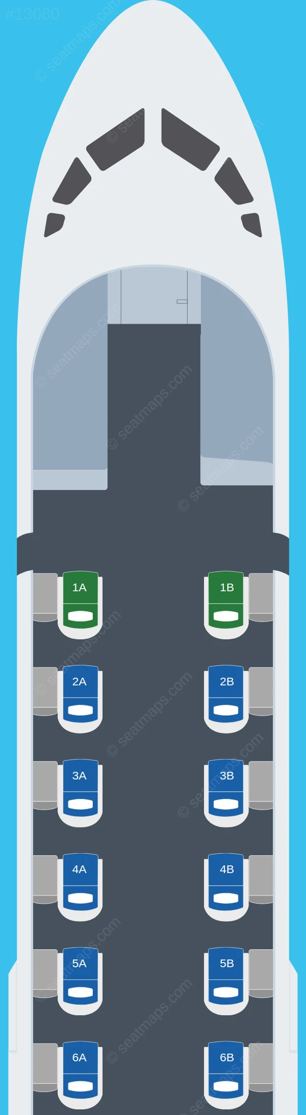 Air Tahiti ATR 72-600 V.2 seatmap preview