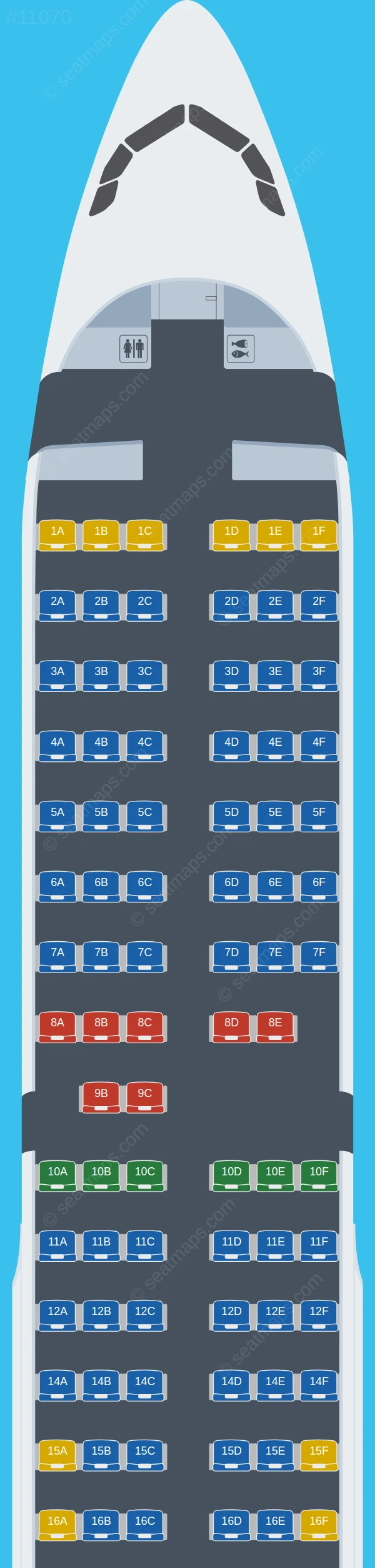 Air Arabia Airbus A321-200 seatmap preview