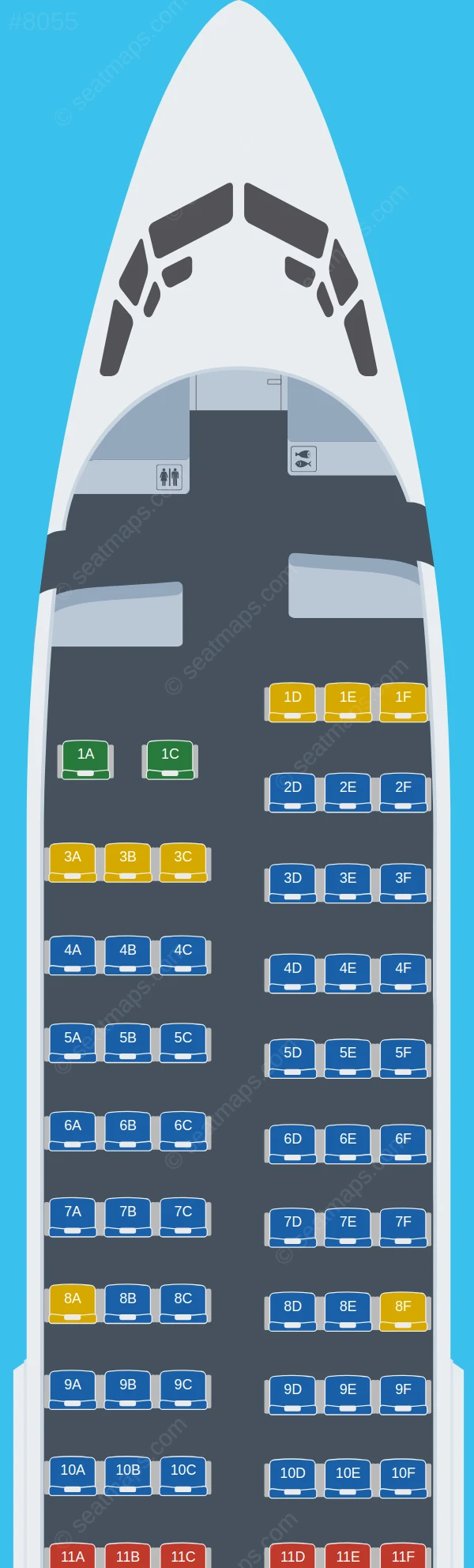Alrosa Aviakompania Boeing 737-700 seatmap preview