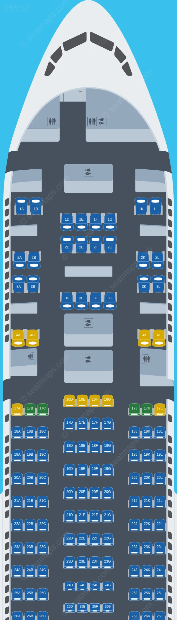 United Boeing 777-200 V.1 seatmap preview