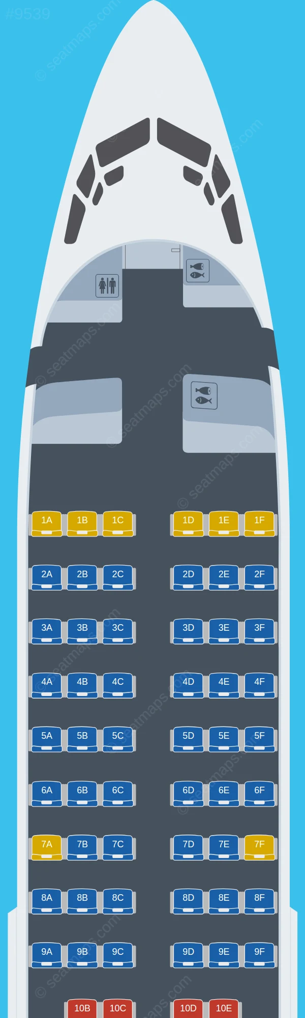 Varesh Airlines Boeing 737-300 V.2 seatmap preview