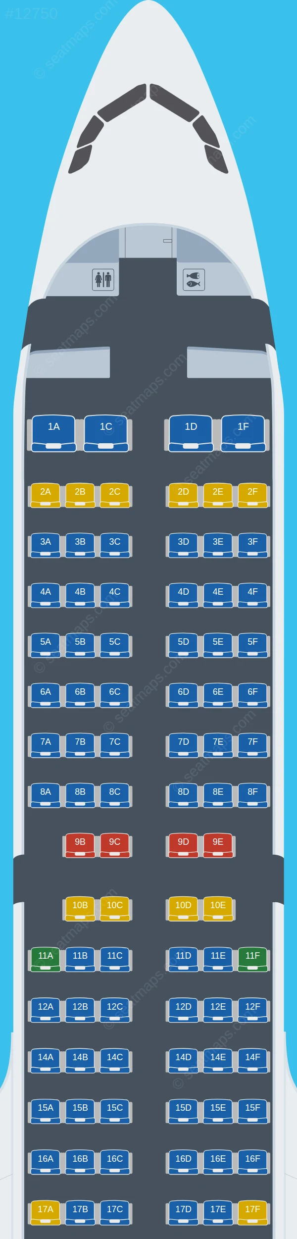 SalamAir Airbus A321neo V.3 seatmap preview