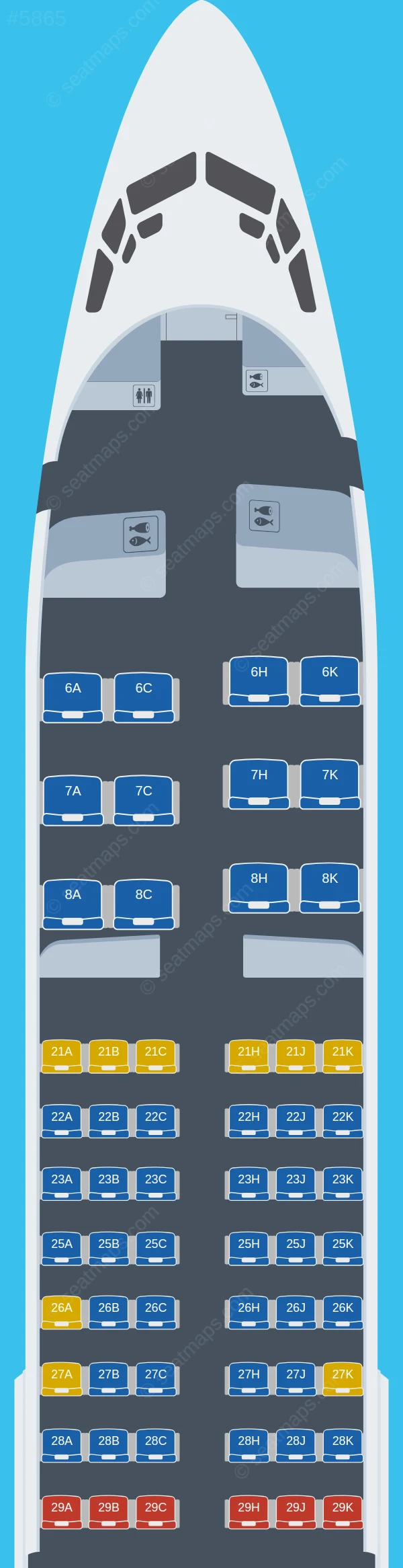 Garuda Indonesia Boeing 737-800 V.1 seatmap preview