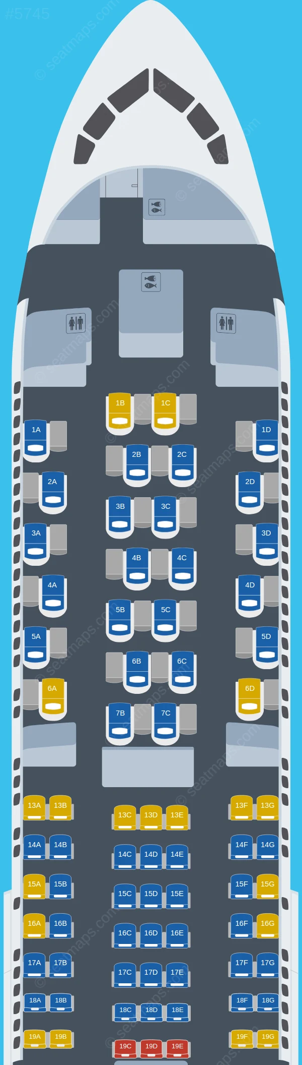 Delta Boeing 767-300ER V.2 seatmap preview