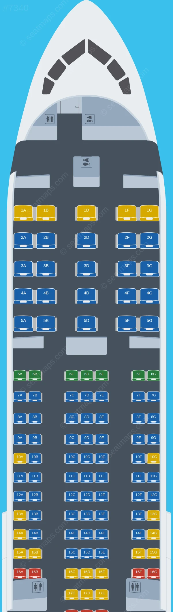 Icelandair Boeing 767-300ER seatmap preview