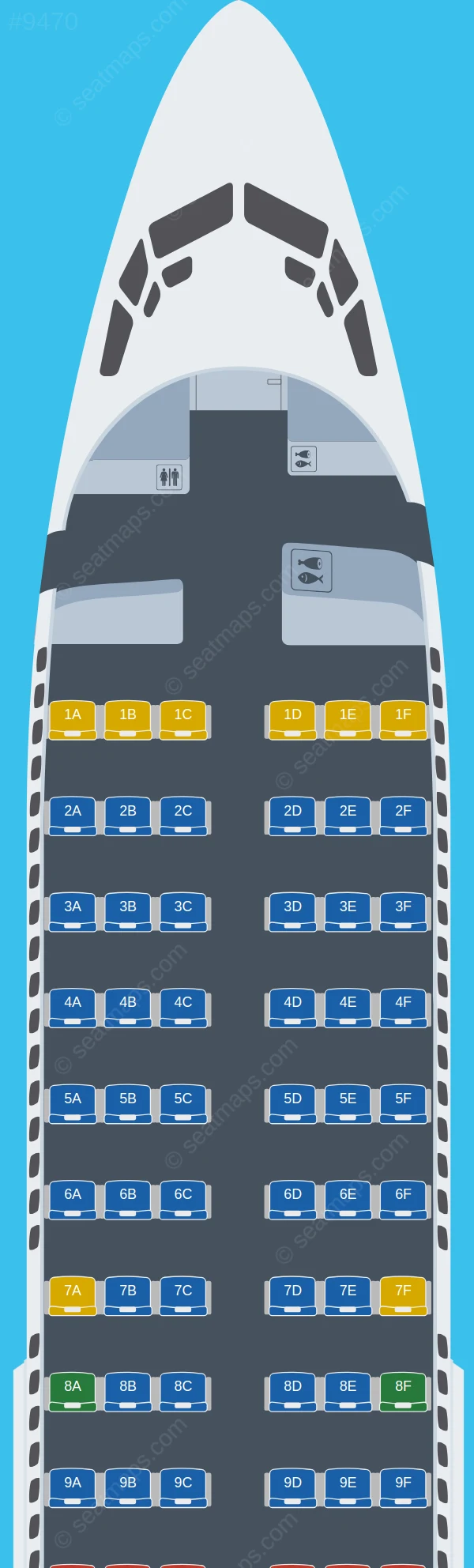 Bahamasair Boeing 737-700 V.1 seatmap preview