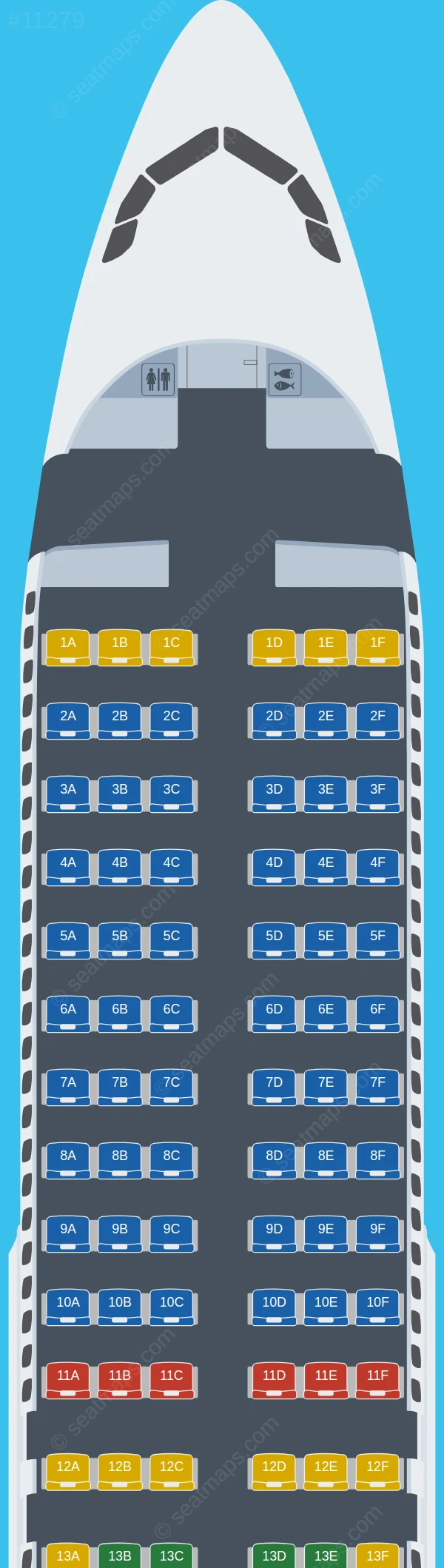 Wizz Air Malta Airbus A320-200 V.1 seatmap preview