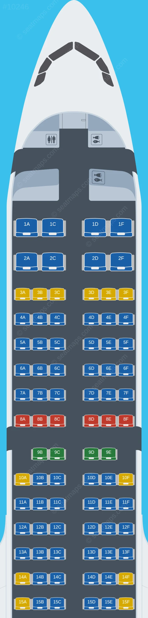 S7 Airlines Airbus A321neo V.1 seatmap preview