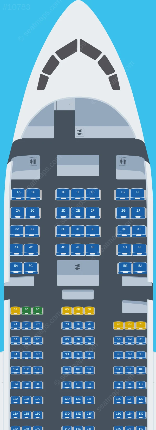 Air Europa Boeing 787-8 V.2 seatmap preview