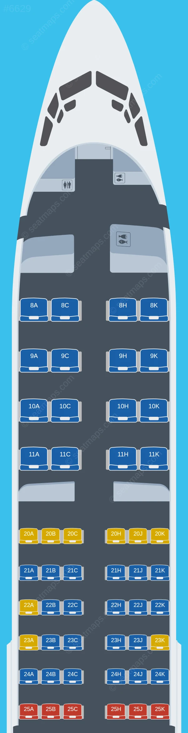 Egyptair Boeing 737-800 V.2 seatmap preview