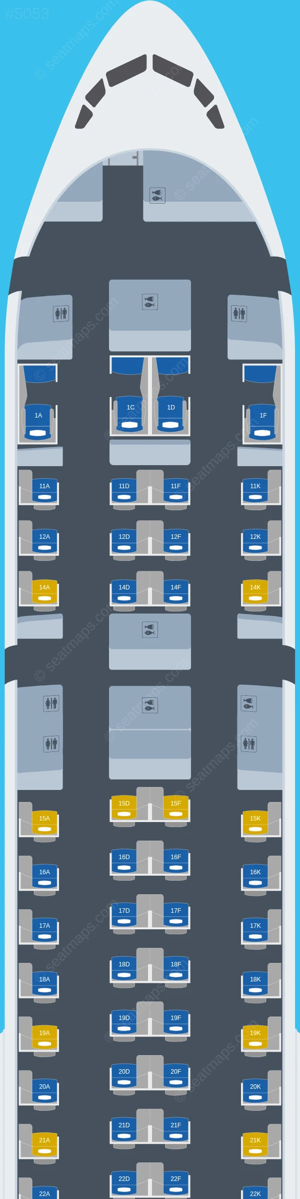 Singapore Airlines Boeing 777-300ER seatmap preview