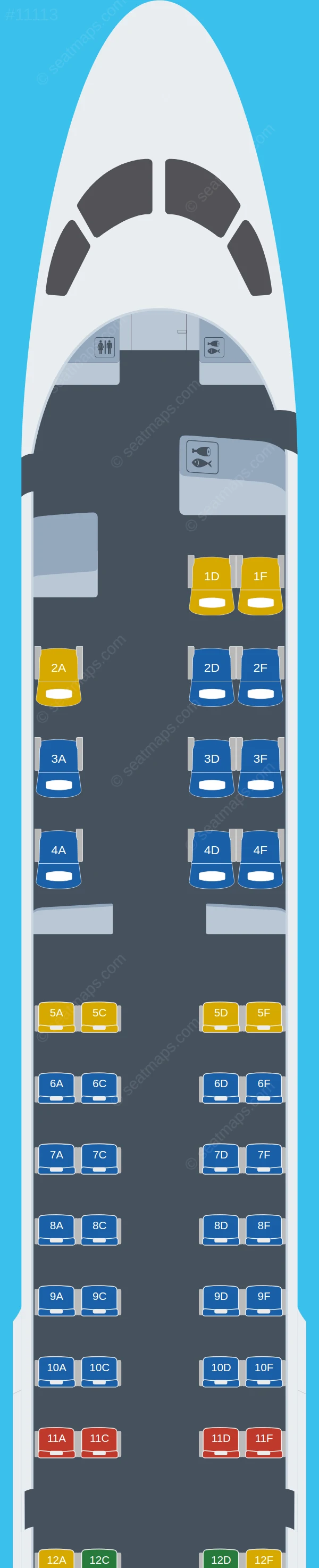 Airlink Embraer E195 V.1 seatmap preview