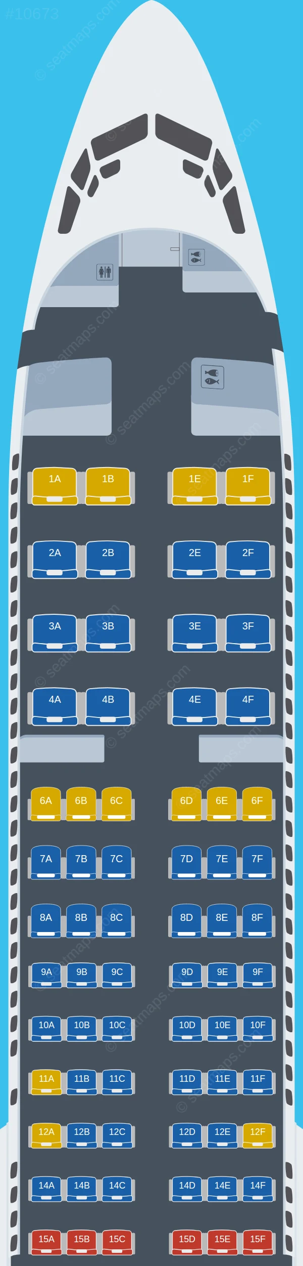 AeroMexico Boeing 737 MAX 9 seatmap preview