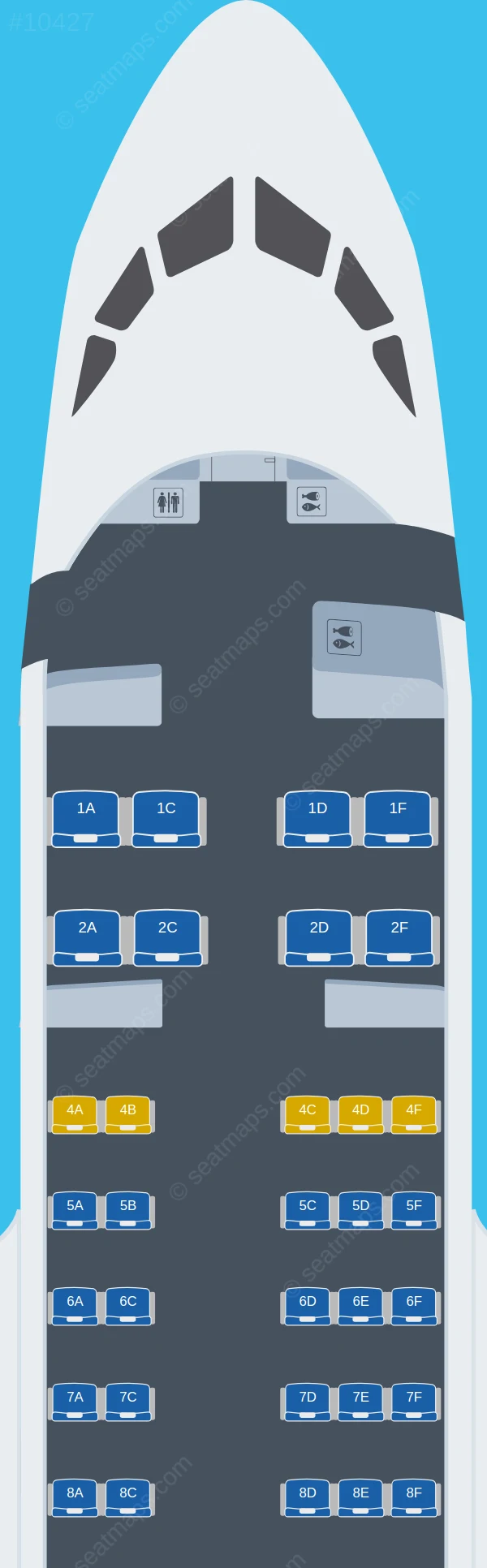 Yamal Airlines Sukhoi Superjet 100-95 V.2 seatmap preview