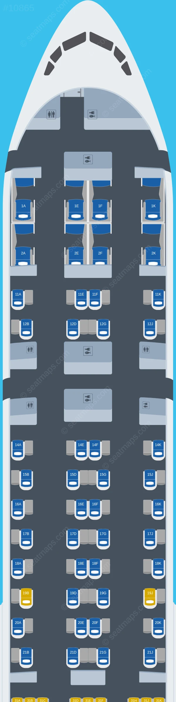 Thai Airways International Boeing 777-300ER V.2 seatmap preview
