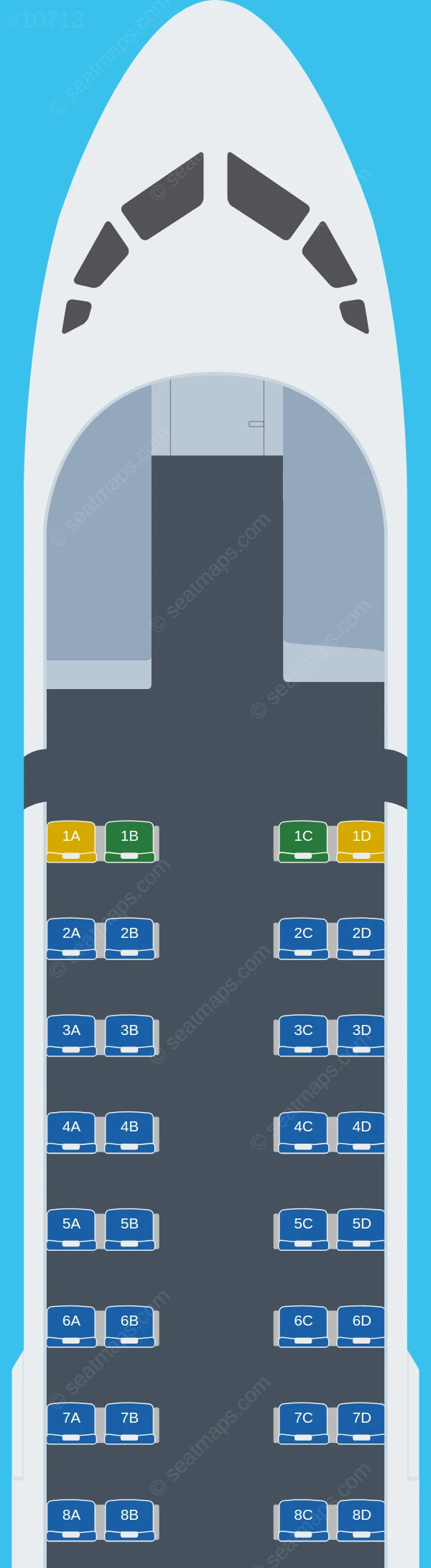 Olympic Air ATR 72-600 V.2 seatmap preview