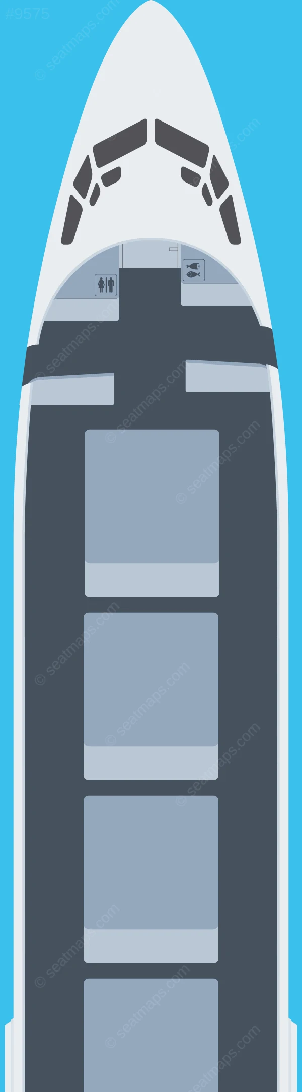 Canadian North Boeing 737-400 Combi seatmap preview