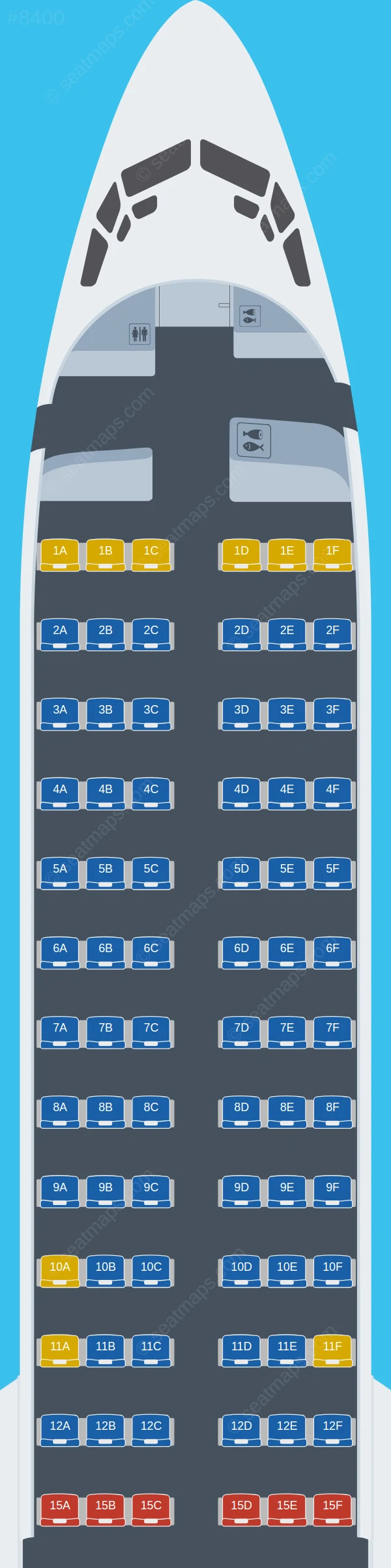 Batik Air Malaysia Boeing 737 MAX 8 V.1 seatmap preview