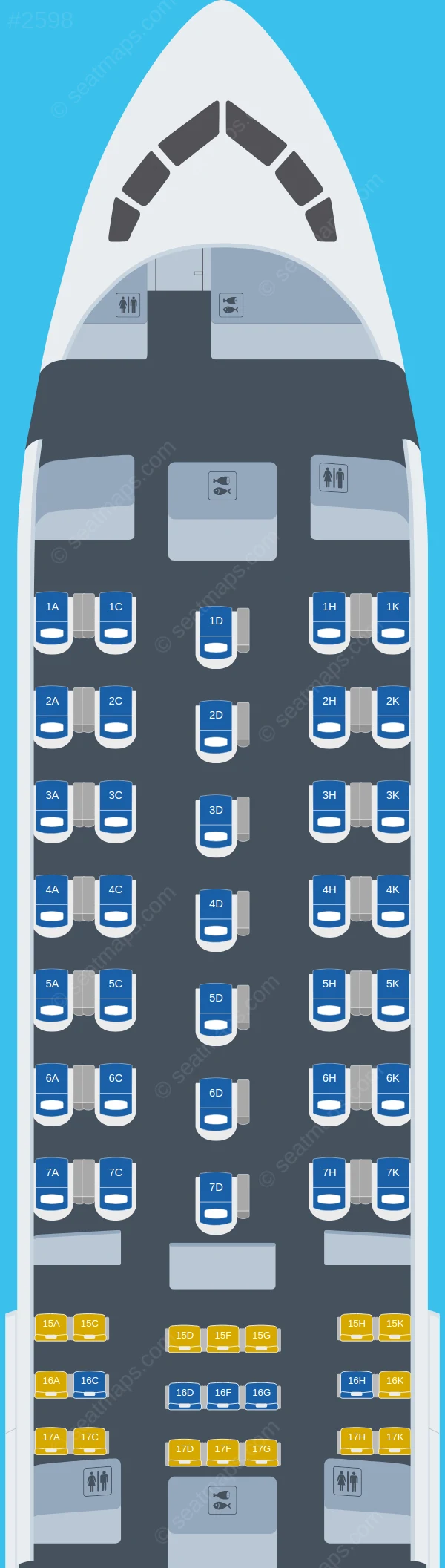 ANA - All Nippon Airways Boeing 767-300ER V.2 seatmap preview