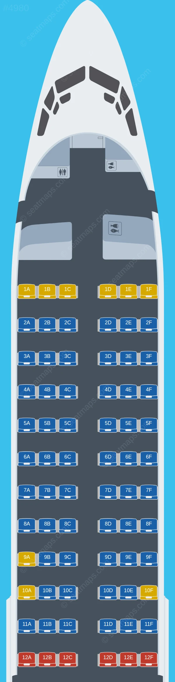 Solaseed Air Boeing 737-800 V.1 seatmap preview