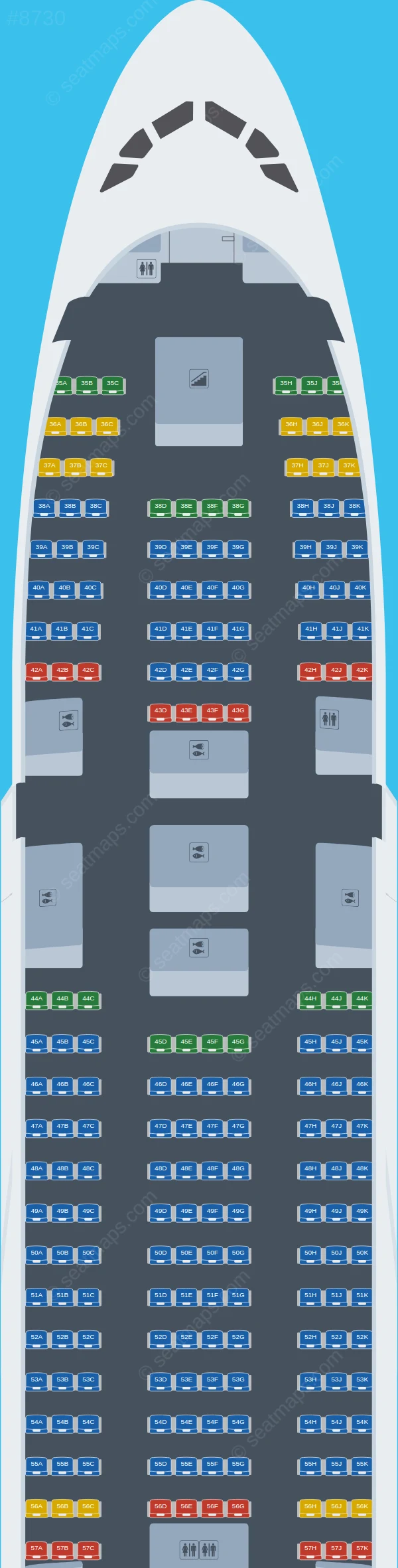 ANA - All Nippon Airways Airbus A380-800 seatmap preview