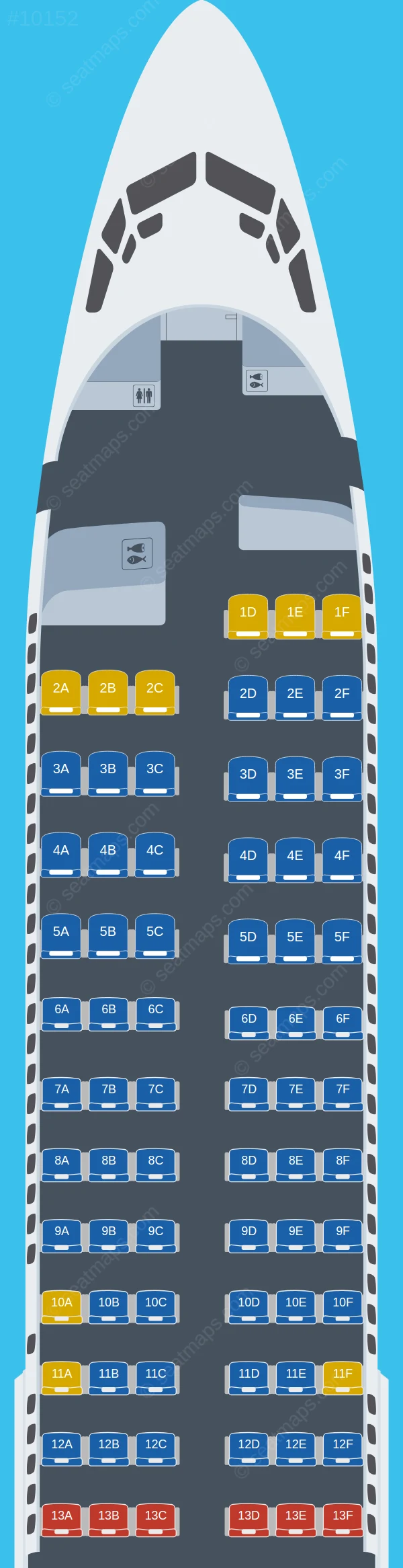 GOL Linhas Aereas Boeing 737-800 V.3 seatmap preview