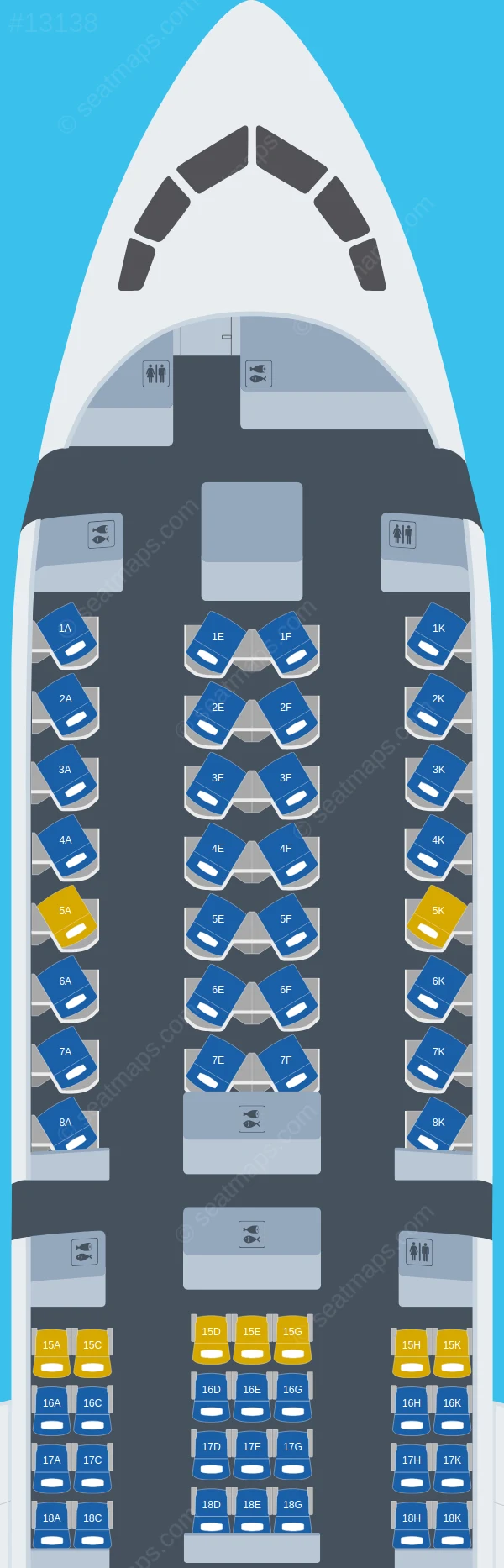 Air India Boeing 787-9 V.2 seatmap preview