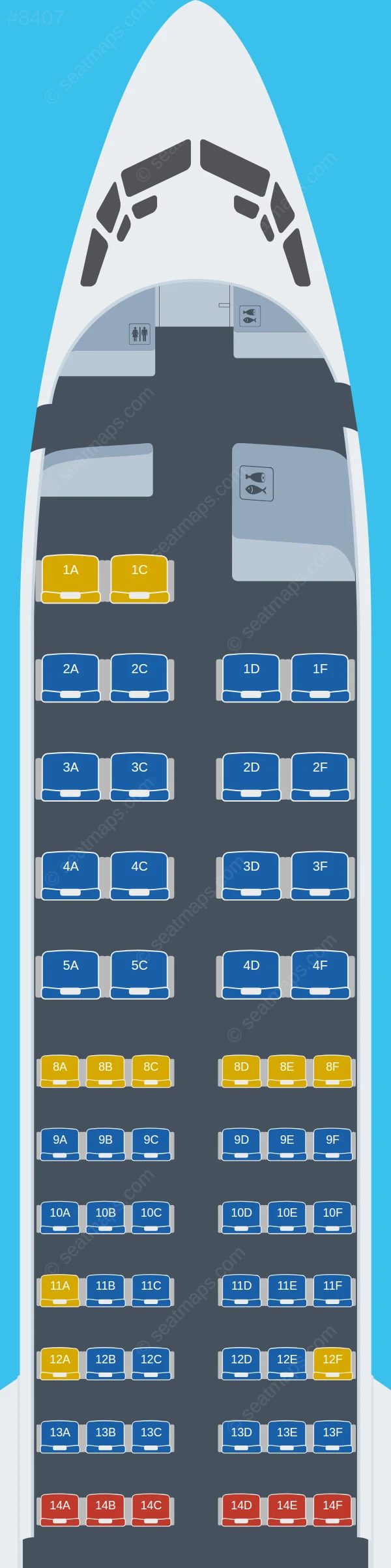 Smartwings Boeing 737 MAX 8 V.2 seatmap preview