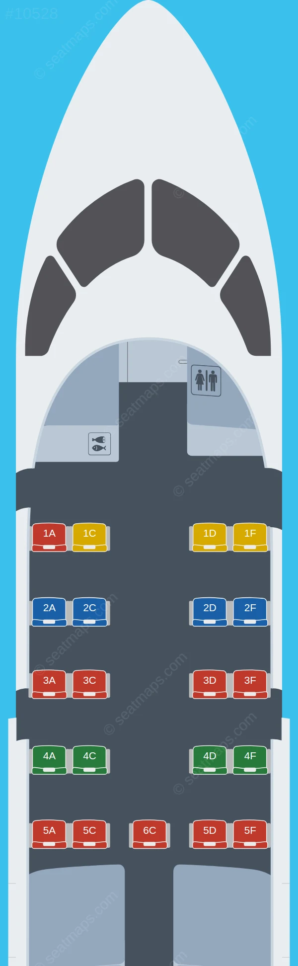 Air Inuit De Havilland Q100 V.3 seatmap preview