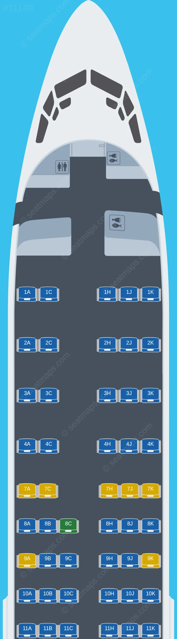 Aeroregional Boeing 737-400 seatmap preview