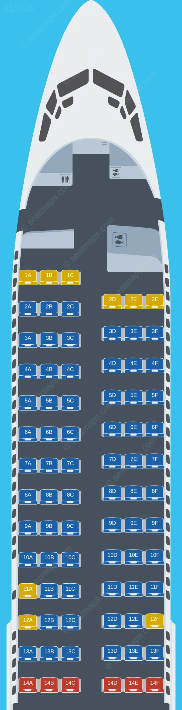 Norwegian Air Sweden Boeing 737-800 V.2 seatmap preview