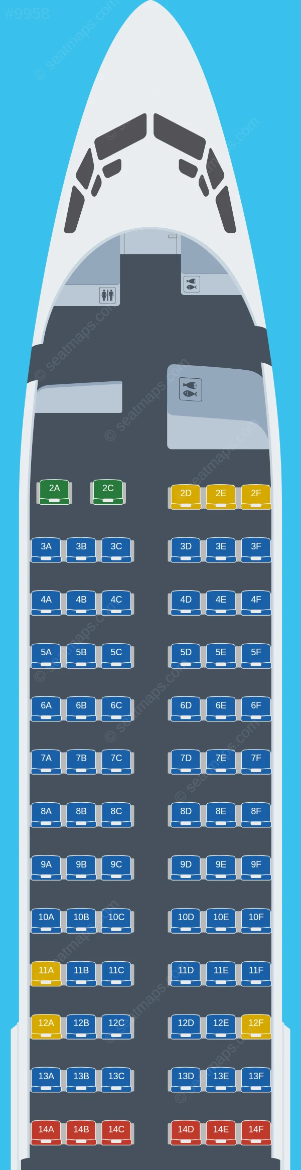 Izhavia Boeing 737-800 seatmap preview