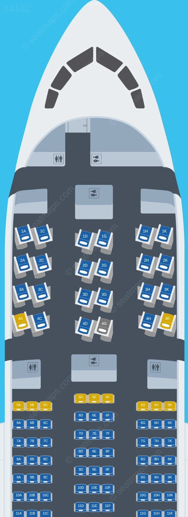 Royal Jordanian Boeing 787-8 seatmap preview