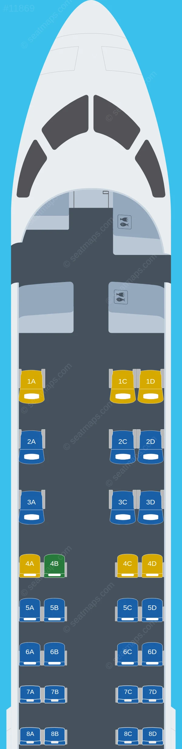 Delta Bombardier CRJ700 V.2 seatmap preview