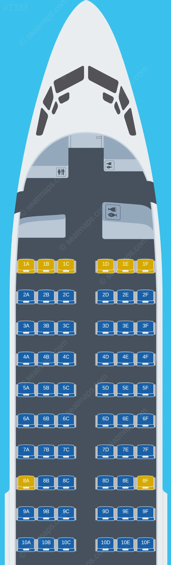 Ruili Airlines Boeing 737-700 V.1 seatmap preview