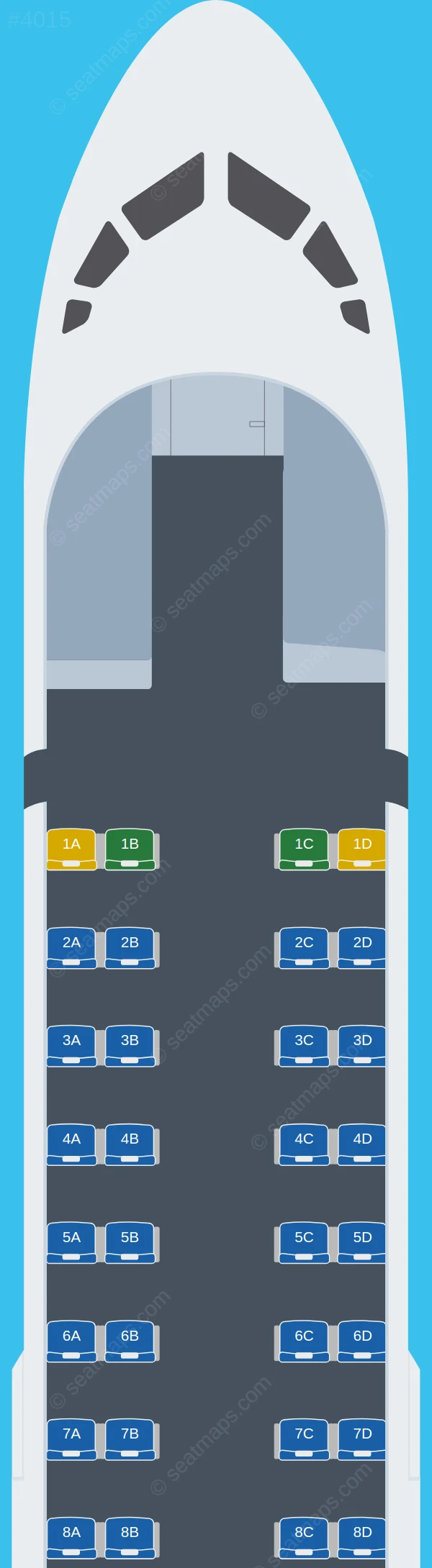 Bangkok Airways ATR 72-600 seatmap preview
