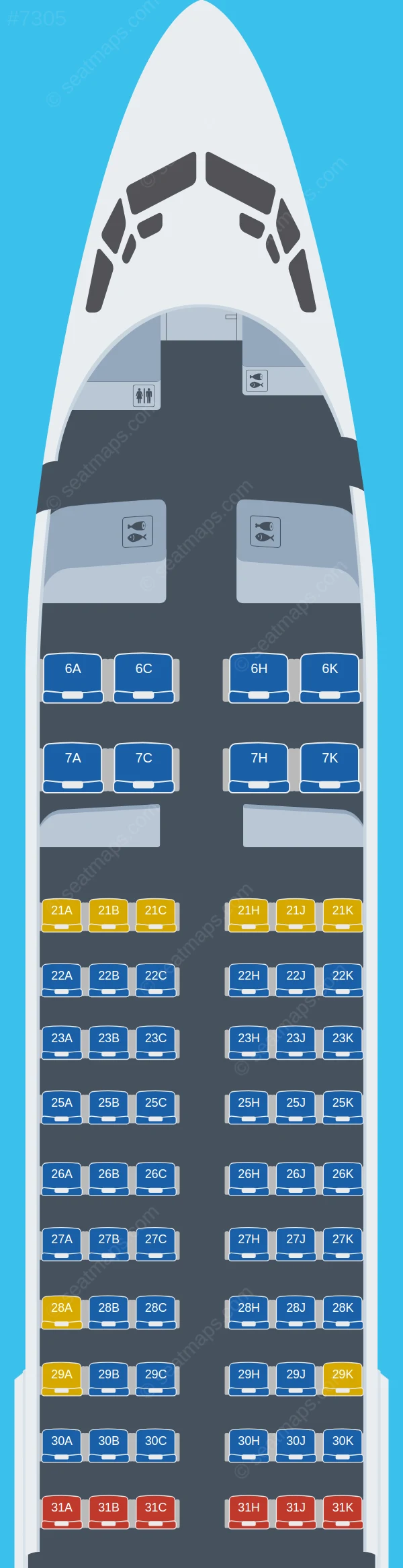 Garuda Indonesia Boeing 737-800 V.2 seatmap preview