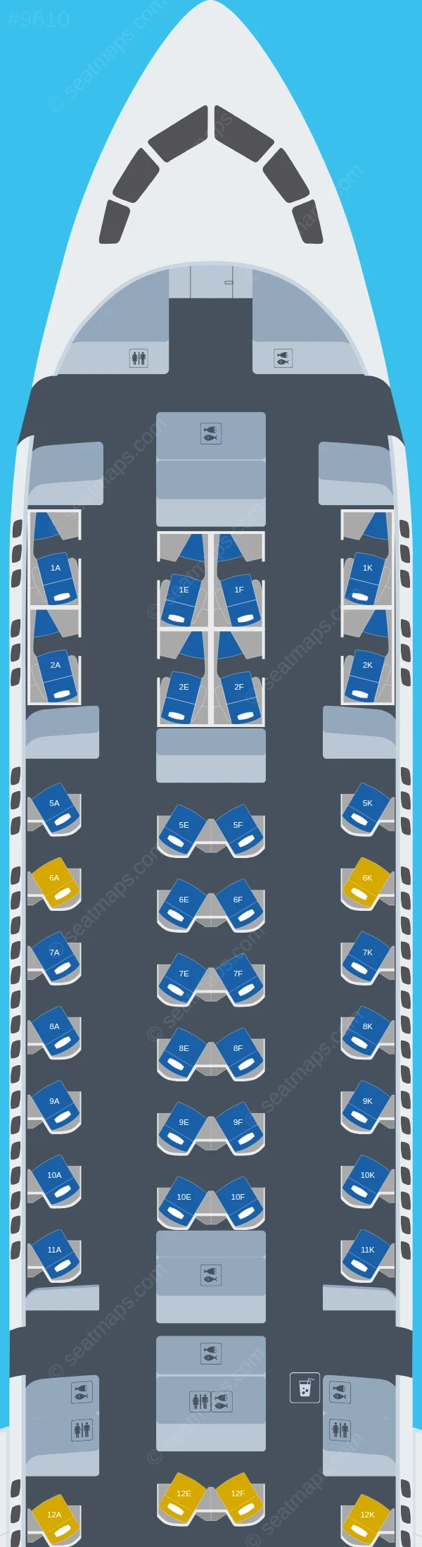 British Airways Boeing 787-10 seatmap preview