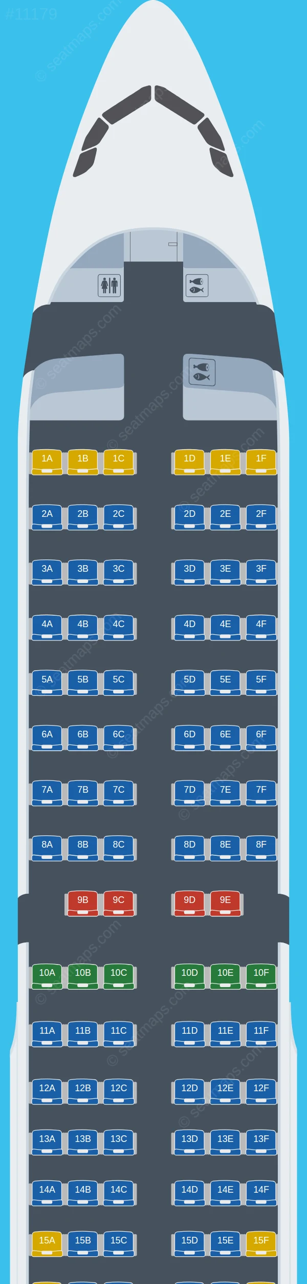 BA Euroflyer Airbus A321-200 seatmap preview