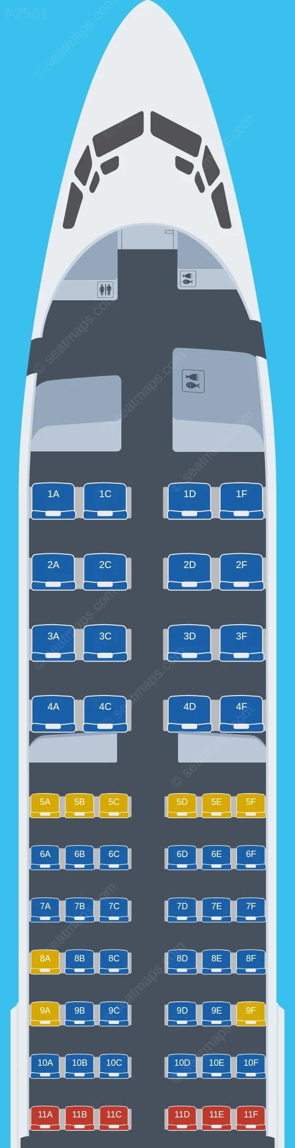 Malaysia Airlines Boeing 737-800 V.1 seatmap preview