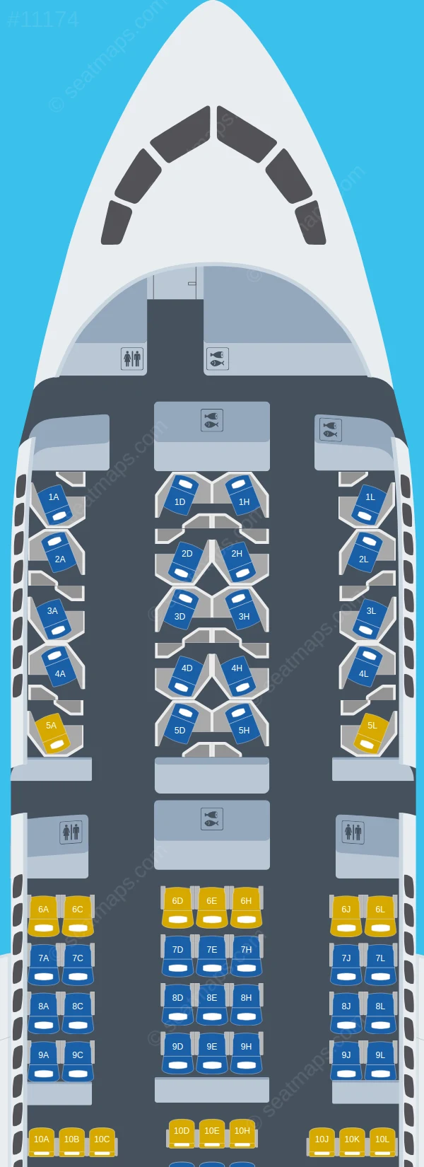 American Airlines Boeing 787-8 V.2 seatmap preview