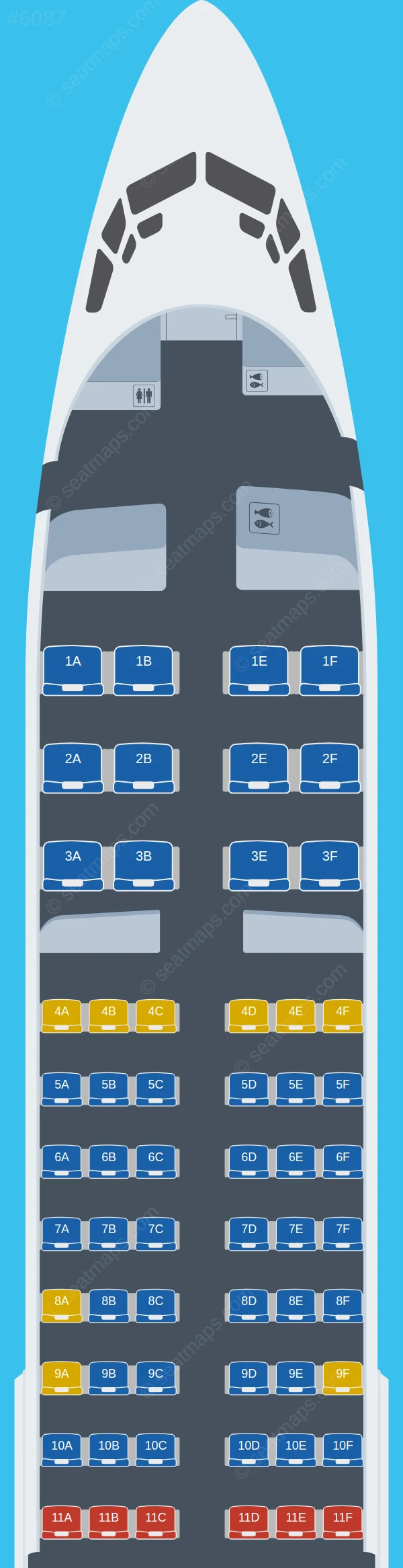 Rossiya Boeing 737-800 V.3 seatmap preview