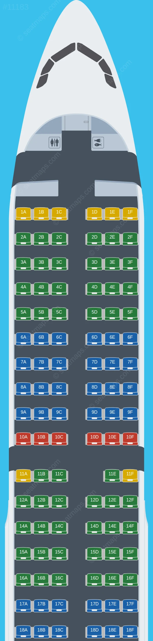 Eurowings Airbus A321-200 seatmap preview