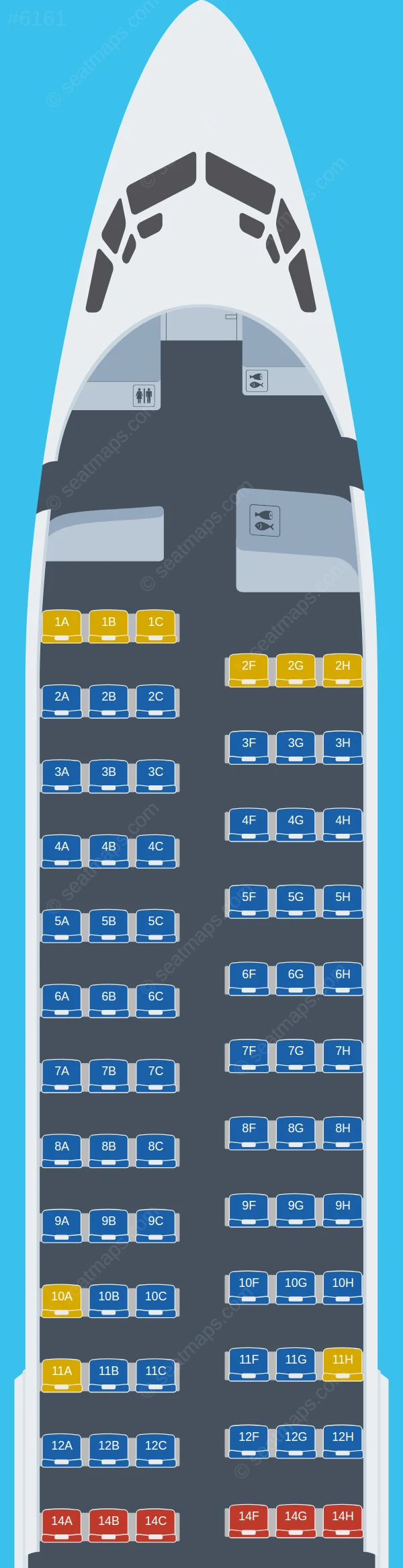 Skymark Airlines Boeing 737-800 seatmap preview