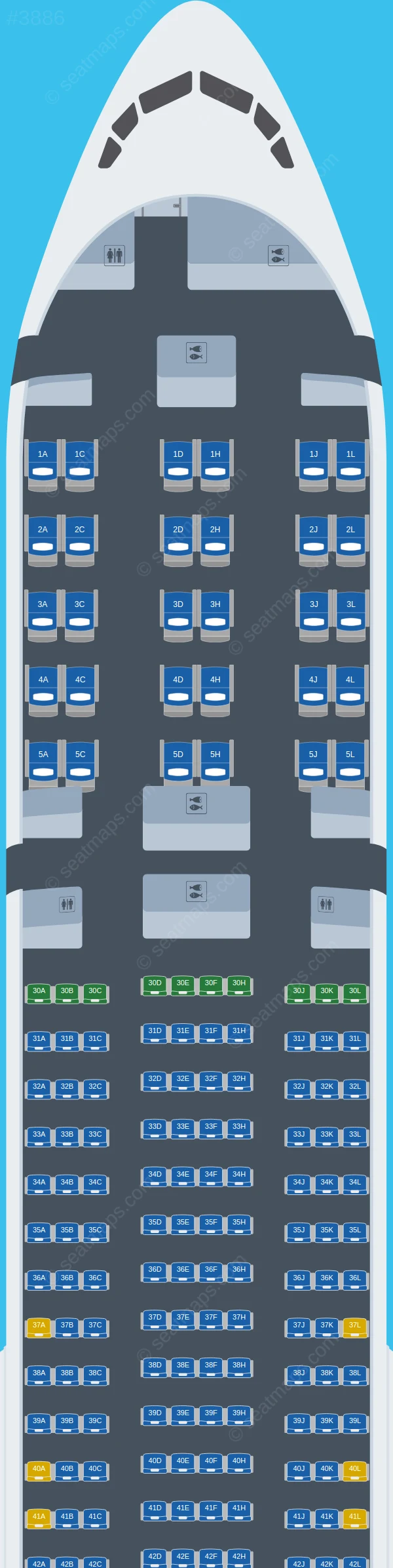 Saudia Boeing 777-300ER V.1 seatmap preview