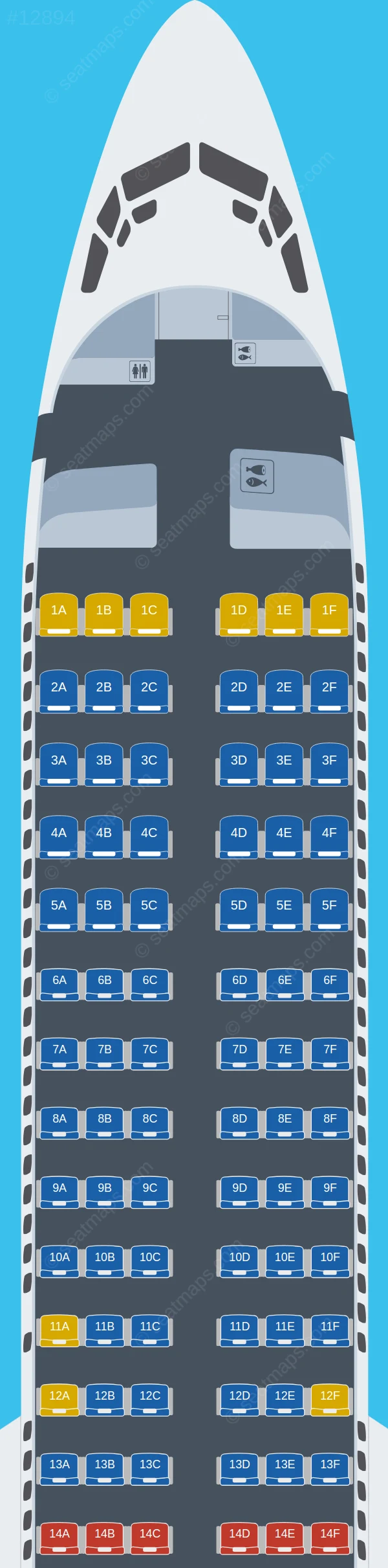 Sun Country Airlines Boeing 737-900 ER seatmap preview
