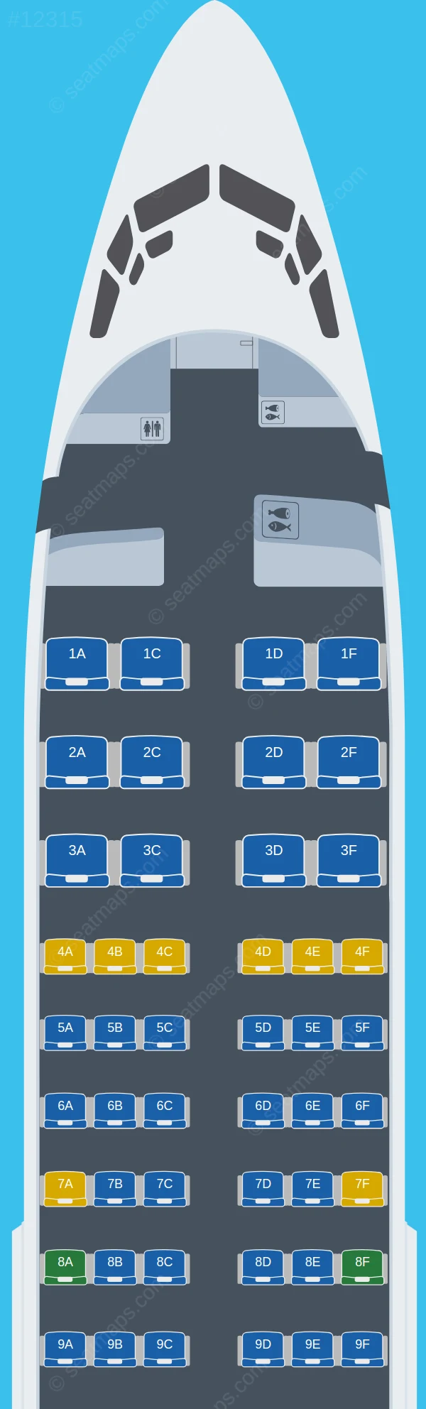 Georgian Airways Boeing 737-700 V.2 seatmap preview