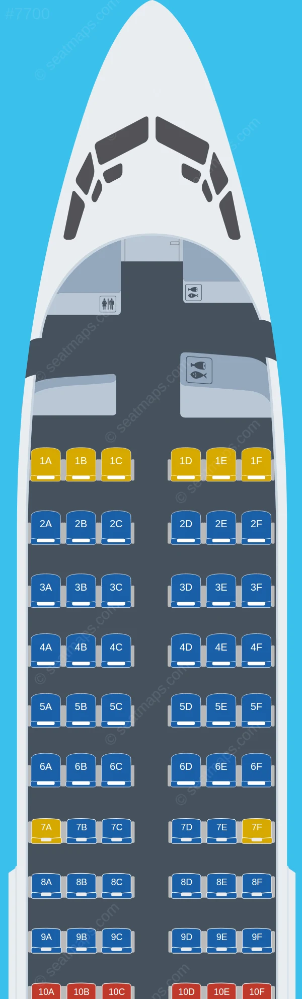 KLM Boeing 737-700 seatmap preview